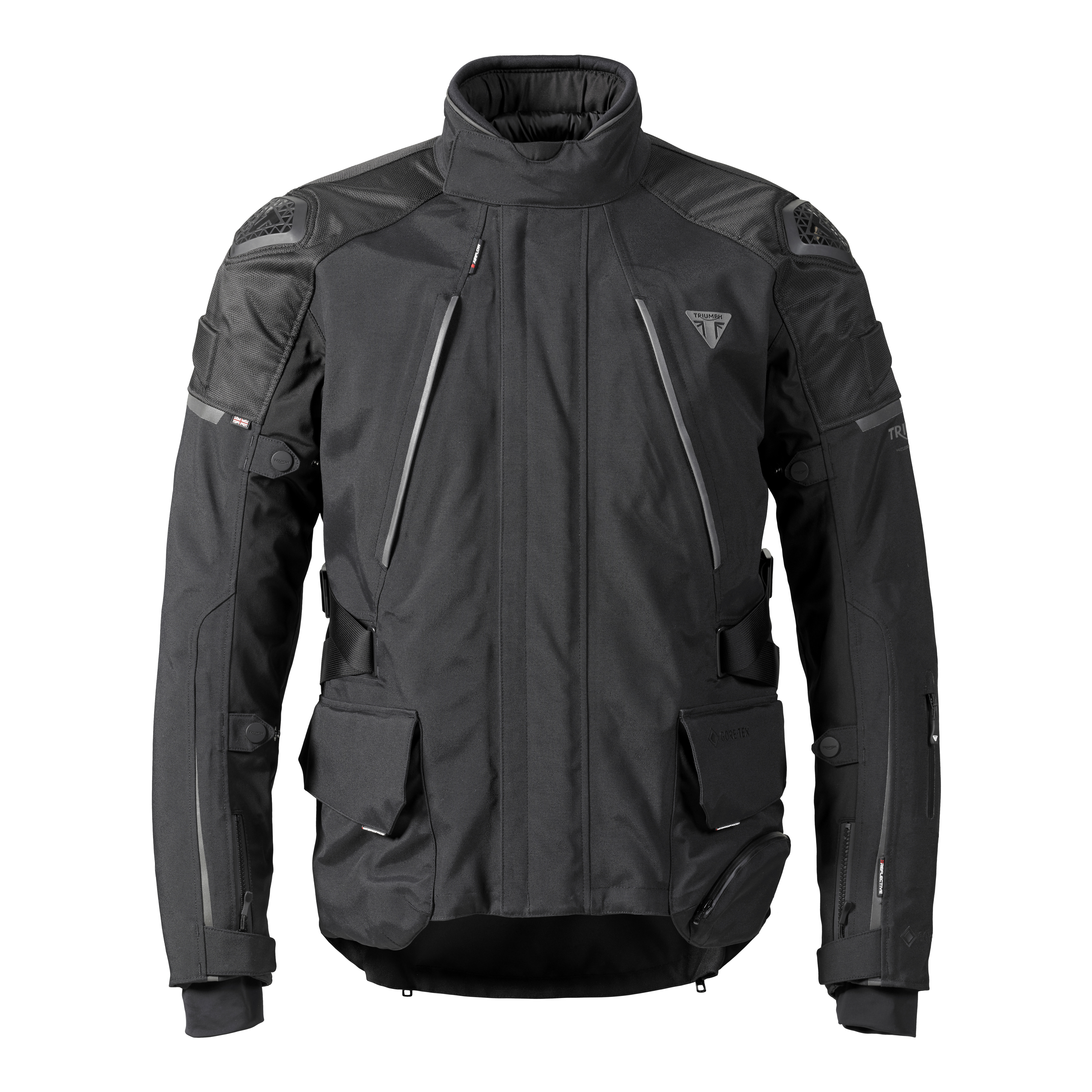 Men's Mid-Layer Down Black Jacket | Motorcycle Clothing