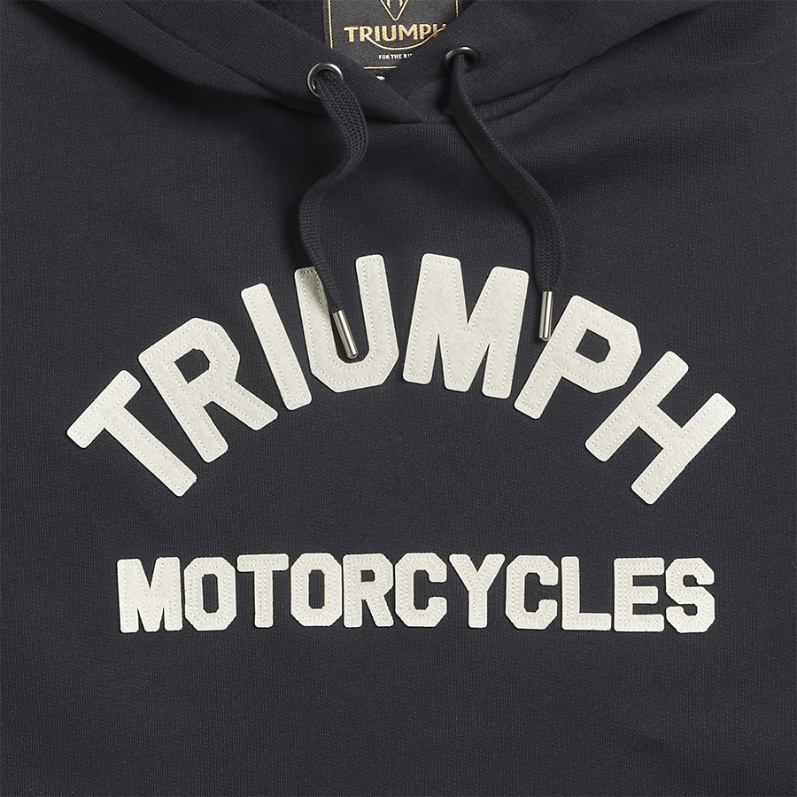 Carrick Arched Lettering Logo Hoodie in Black |Casual Clothing
