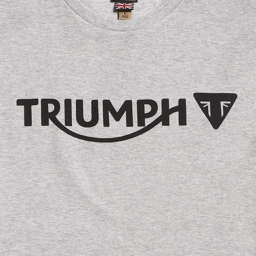Bettmann Long Sleeve Grey Logo T-shirt |Casual Clothing