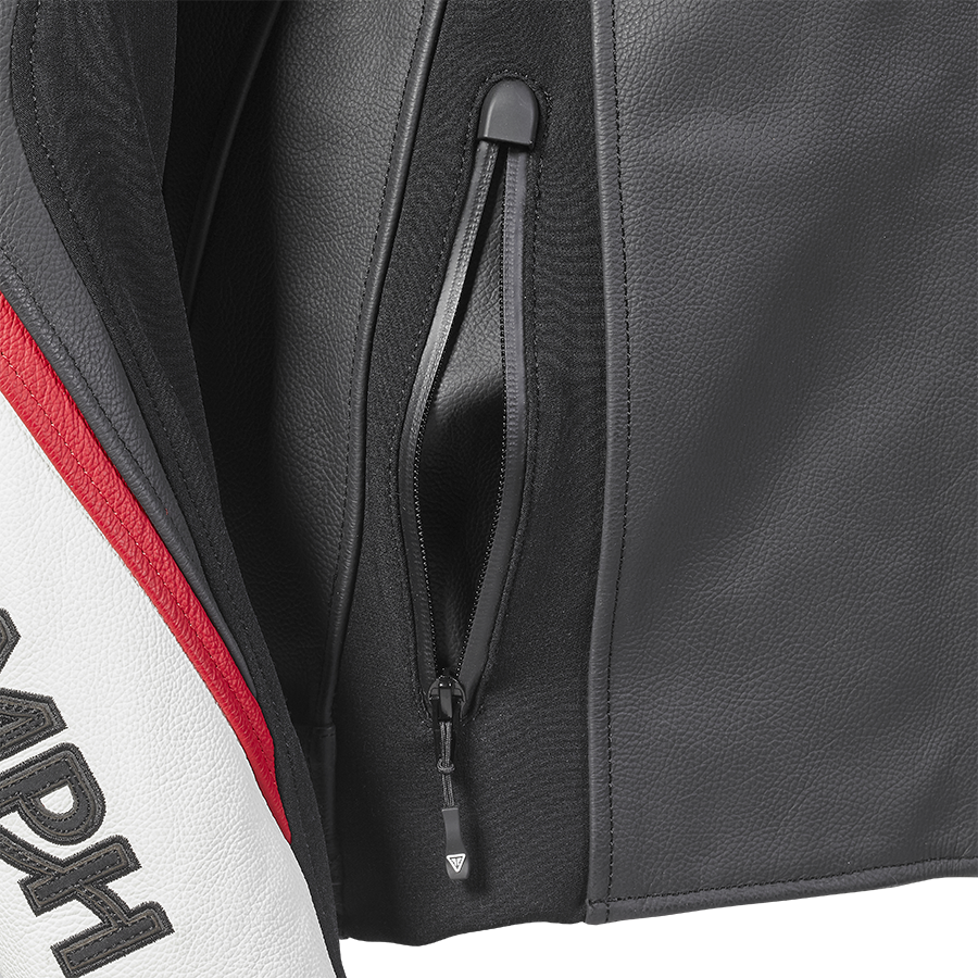 Triple Sport Leather Roadster Black & White Jacket