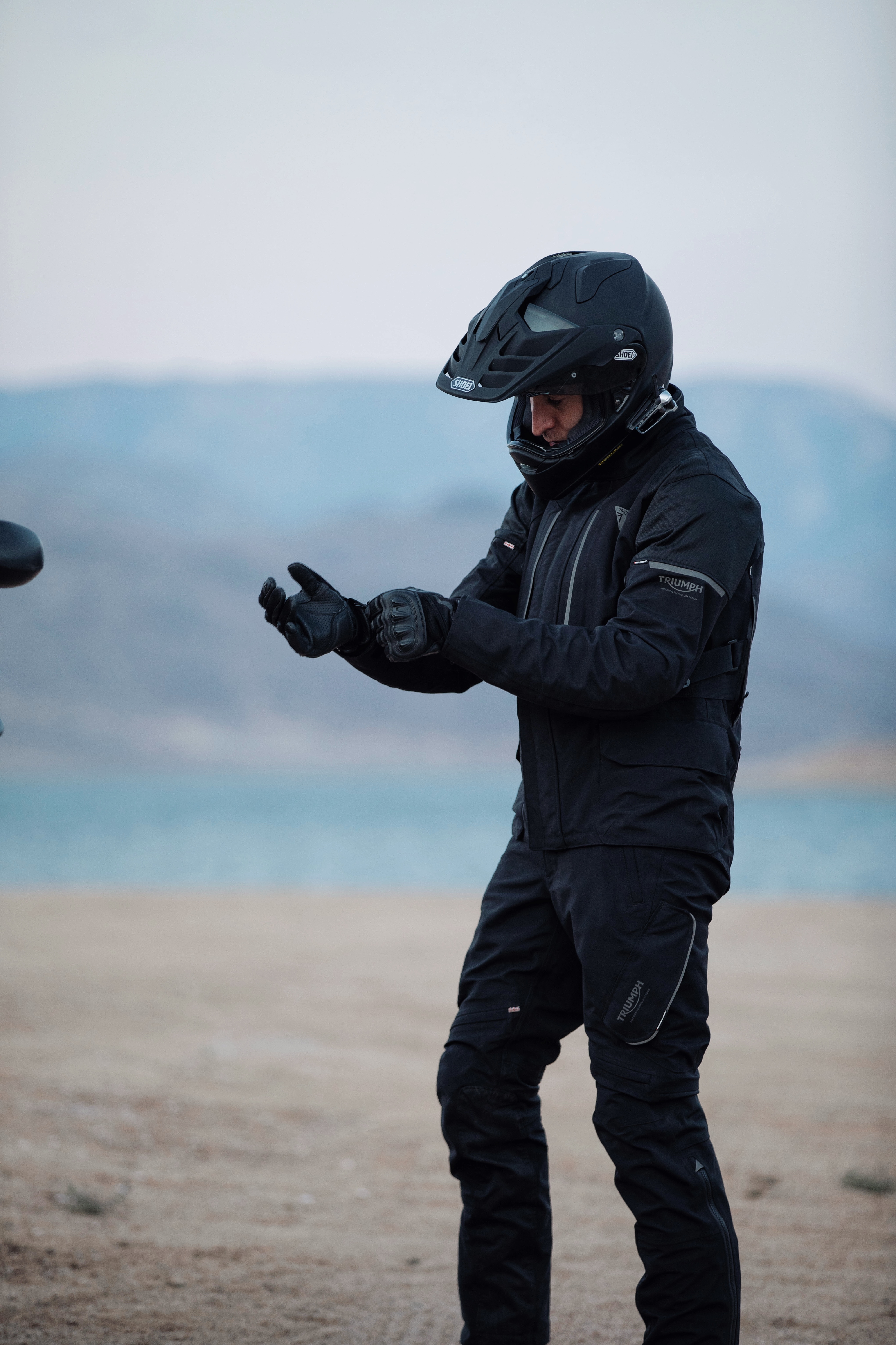 Pantalon de moto noir unisexe en GORE-TEX® Alder