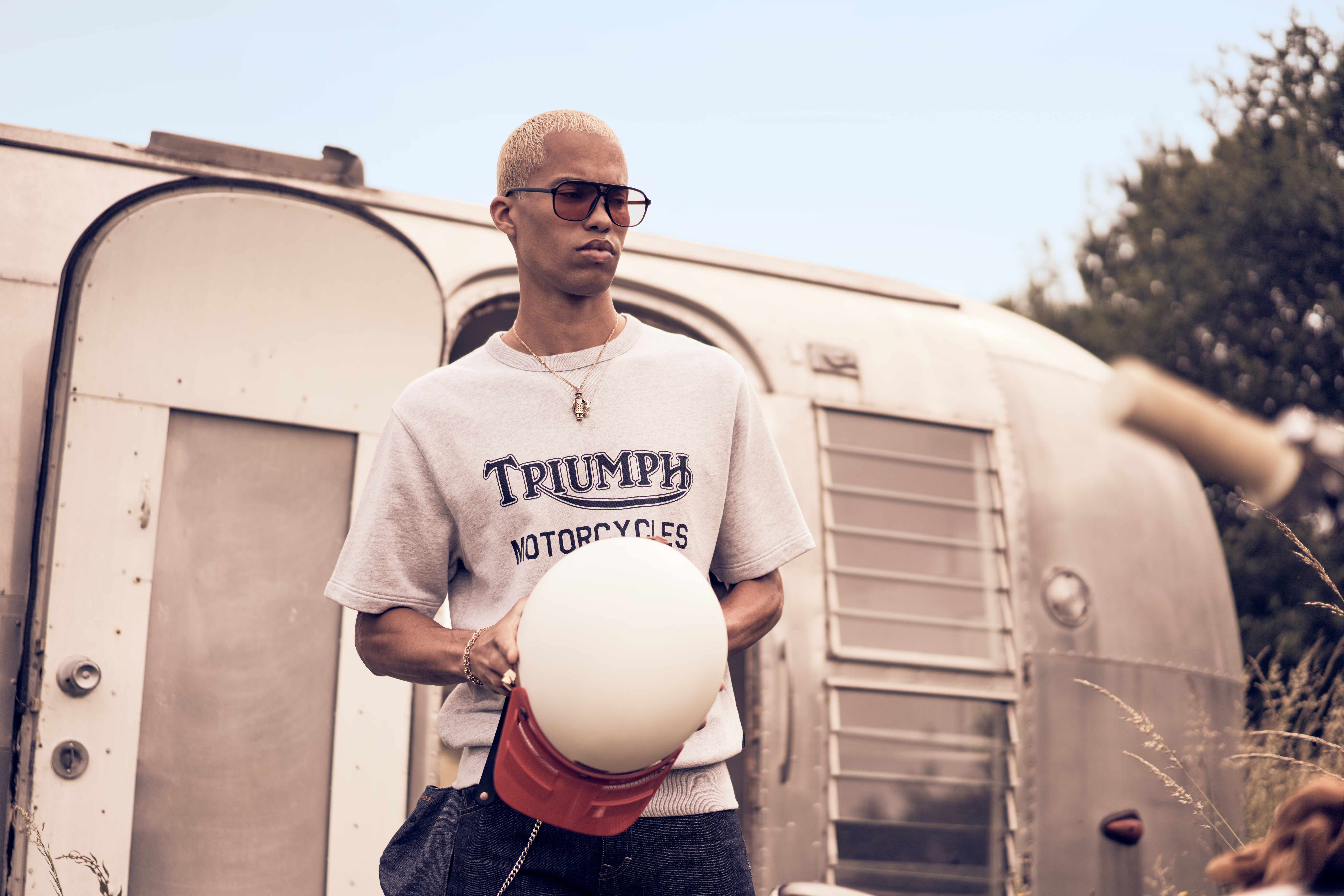Nicks Short Sleeve Oatmeal Sweatshirt | Triumph Heritage Nicks Short Sleeve Oatmeal Sweatshirt | Triumph Heritage