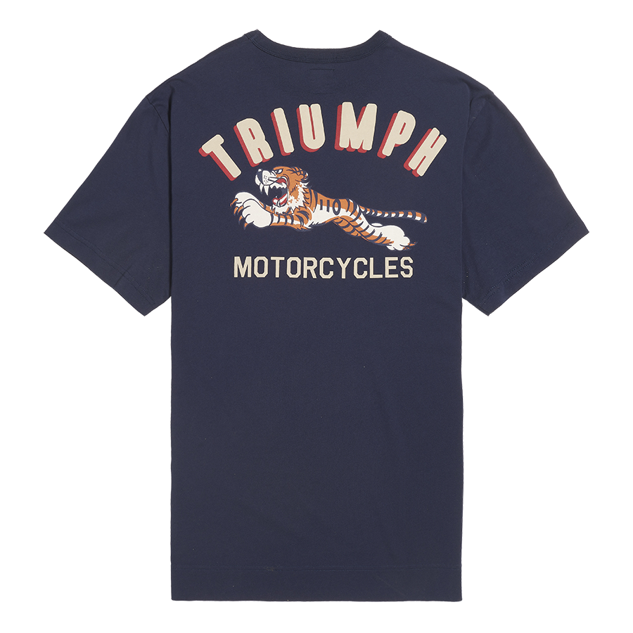 Lucky Brand Lucky Brand Triumph Motorcycles Mens XL Gray Red T