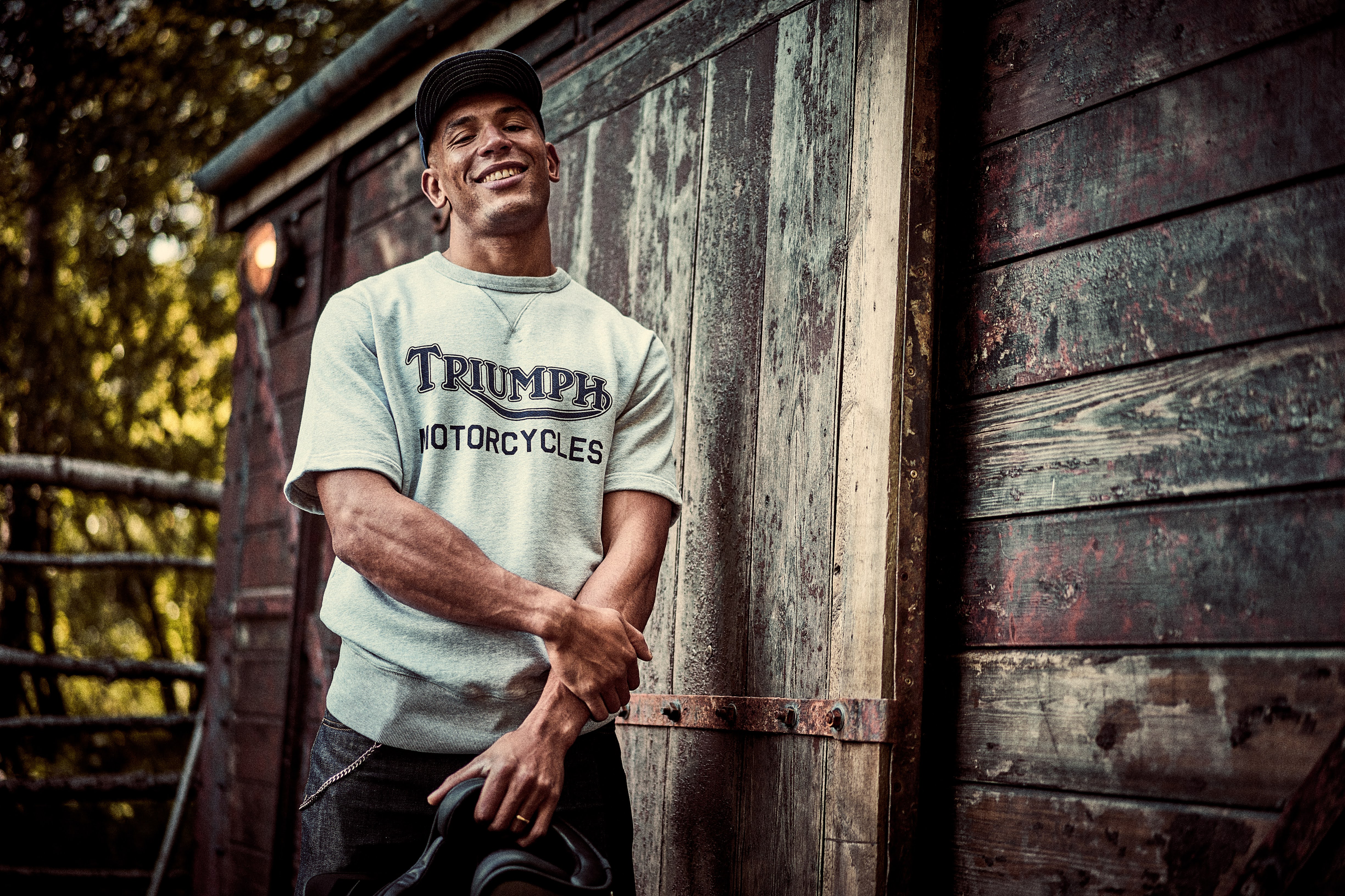 Nicks Short Sleeve Oatmeal Sweatshirt | Triumph Heritage