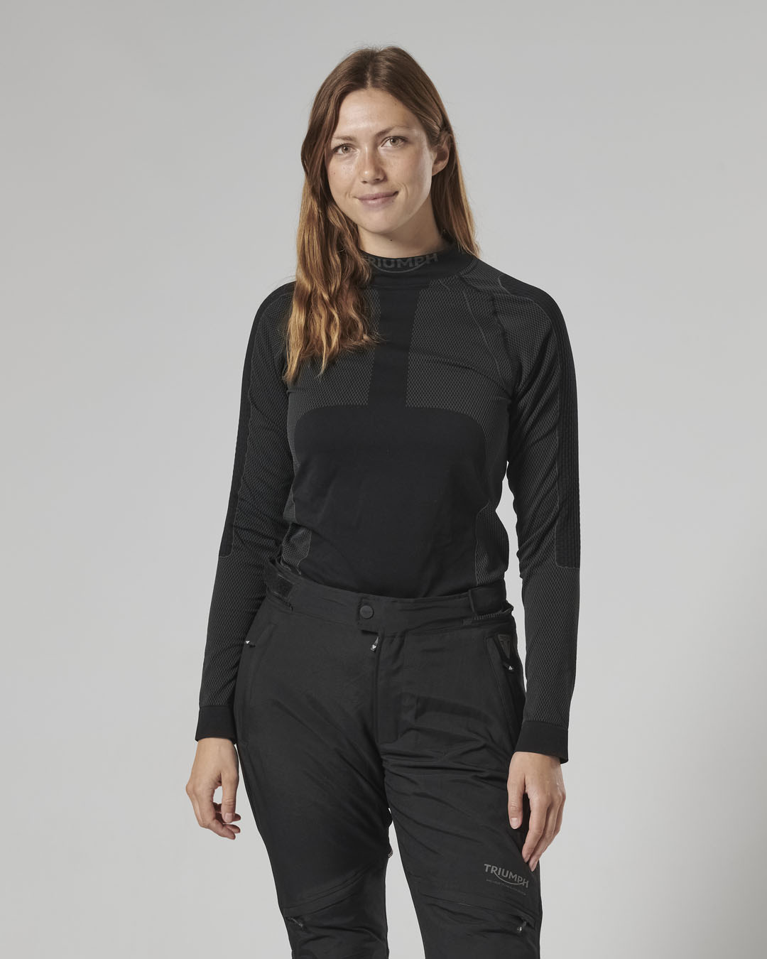 Long Sleeve Base Layer Black T-shirt | Motorcycle Clothing