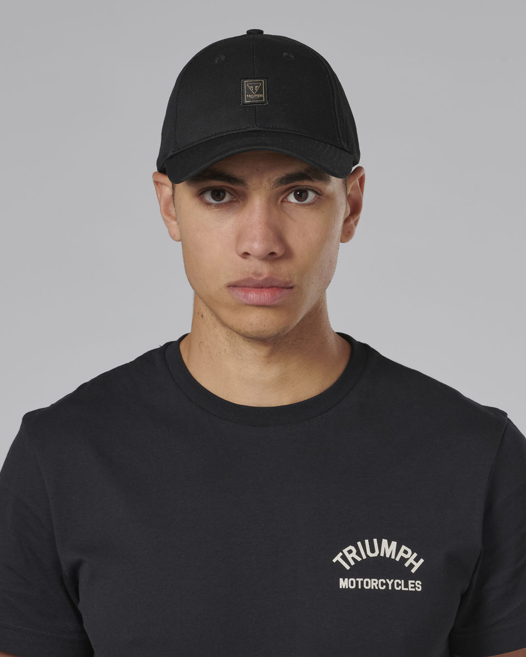 Charles Badge Black Baseball Cap | Casual Clothing