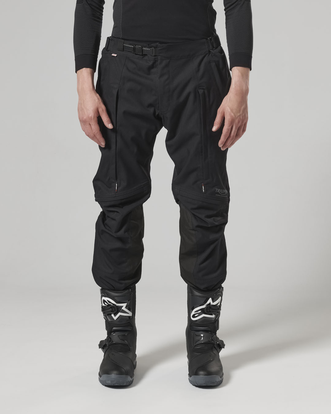 Intrepid Airflow Unisex Black Riding Pants | Motorcycle Clothing