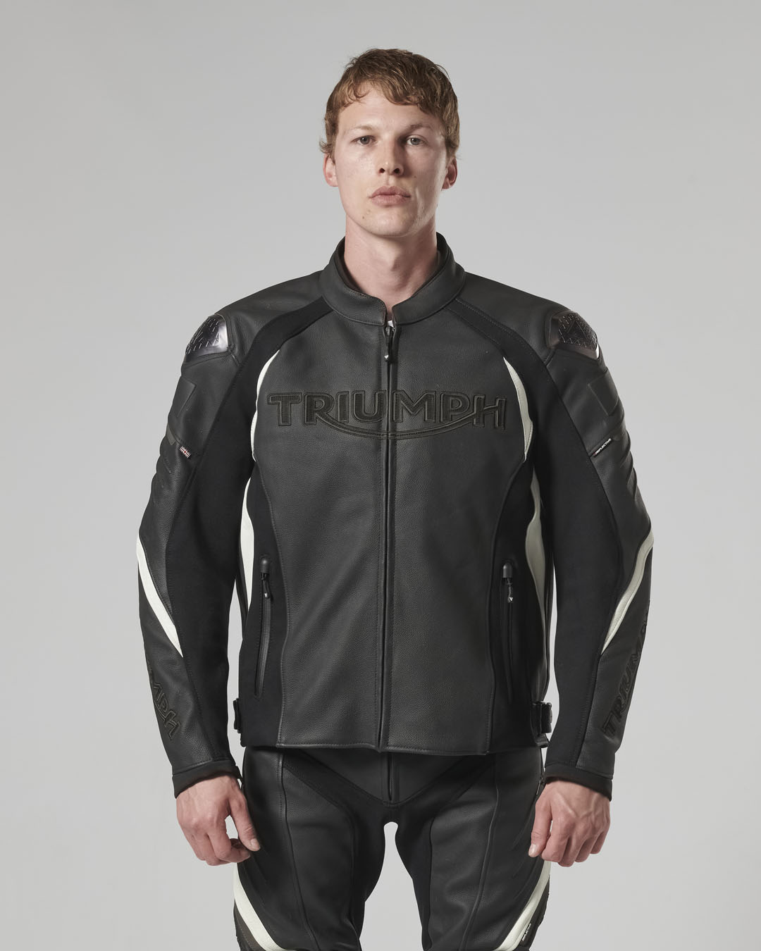 Triple Black Leather Jacket | Motorcycle Clothing