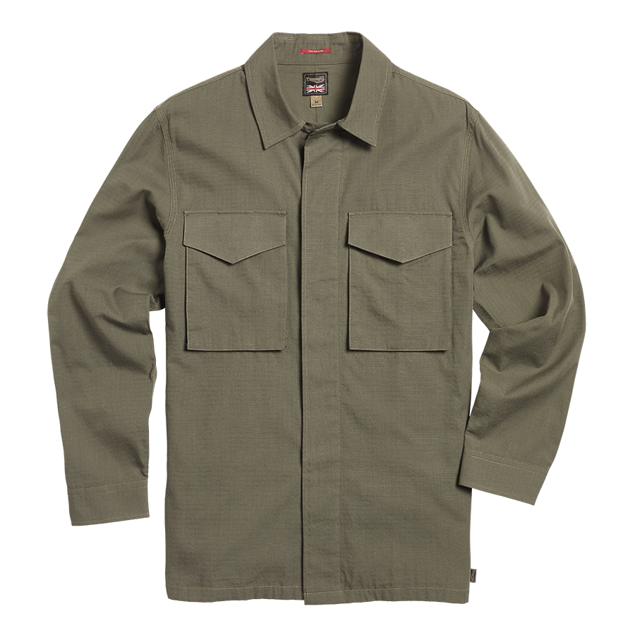 Riley Ripstop Overshirt in Khaki | Triumph Lifestyle