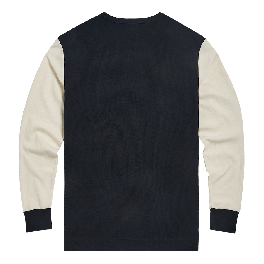 Trakker Waffle Long Sleeve T-shirt in Black & Bone | Triumph Lifestyle