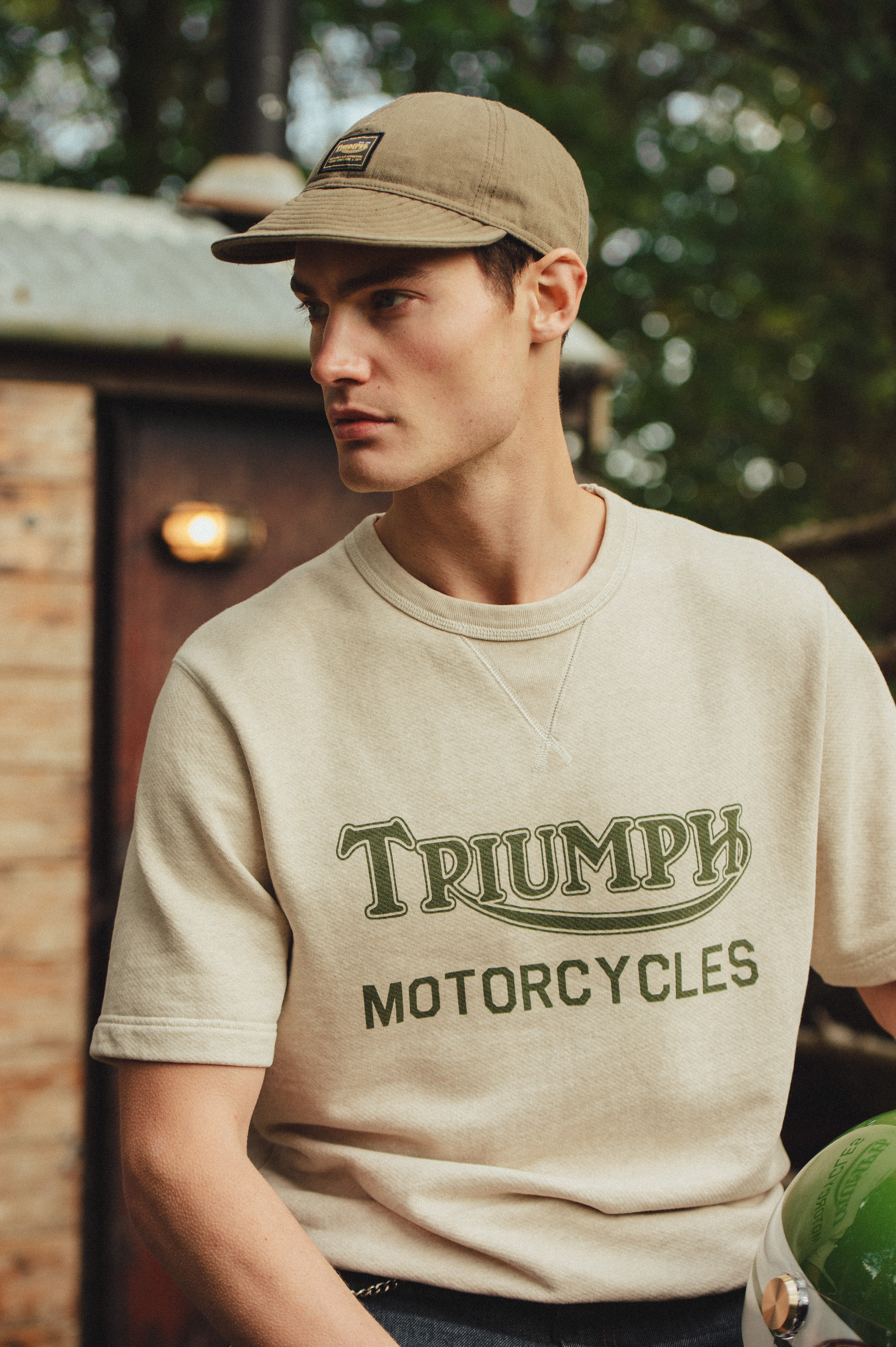 Nicks Short Sleeve Oatmeal Sweatshirt | Triumph Heritage