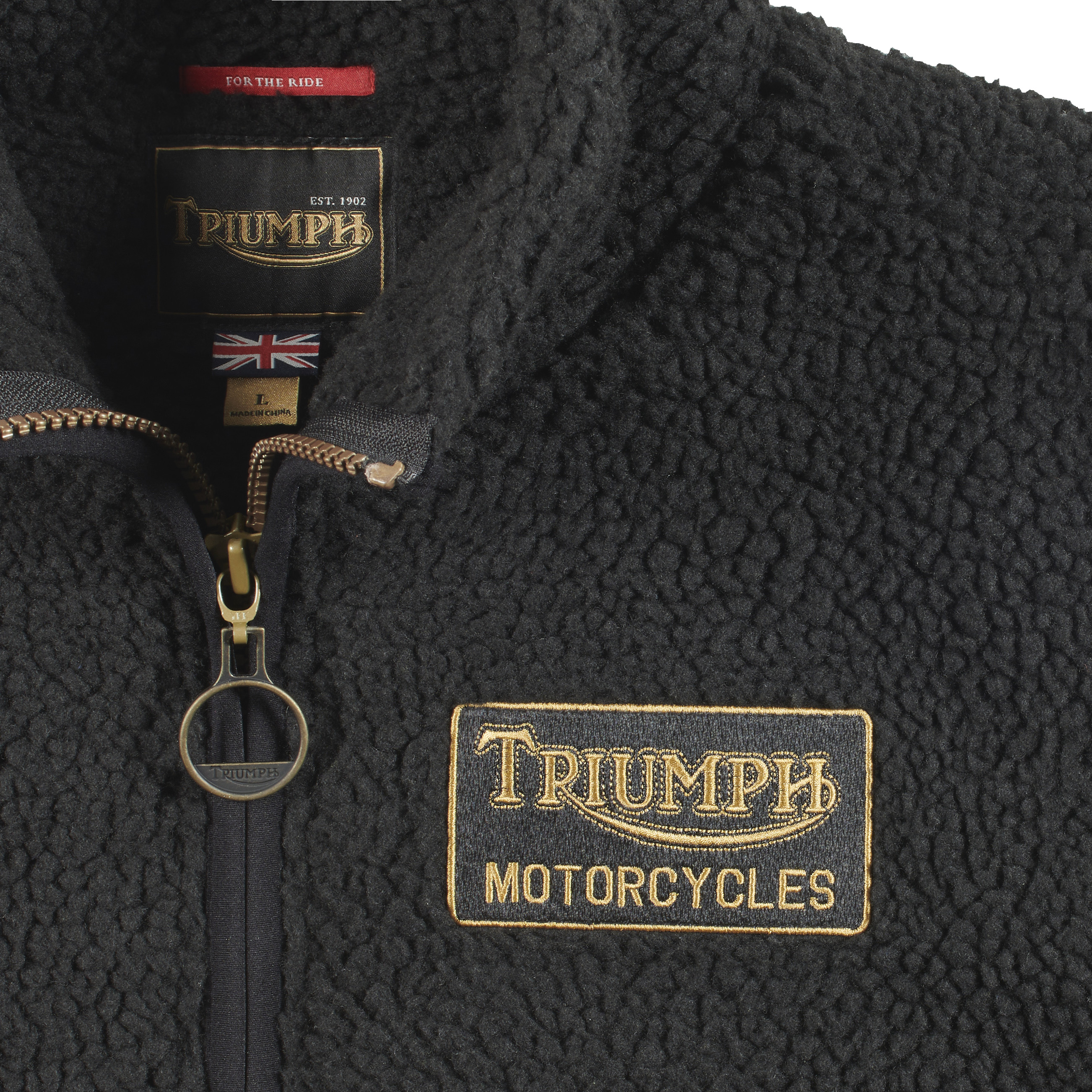 Roadhouse High-Pile Black Fleece | Triumph Heritage
