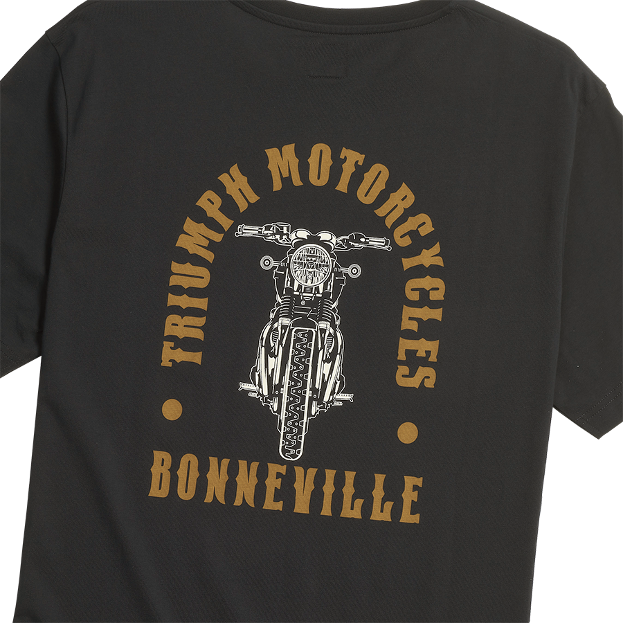 Bonneville T120 Tee in Black Casual Clothing