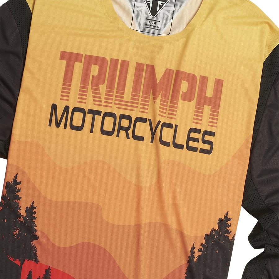 Sunset Jersey in Red, Orange and Black | Motorcycle Clothing