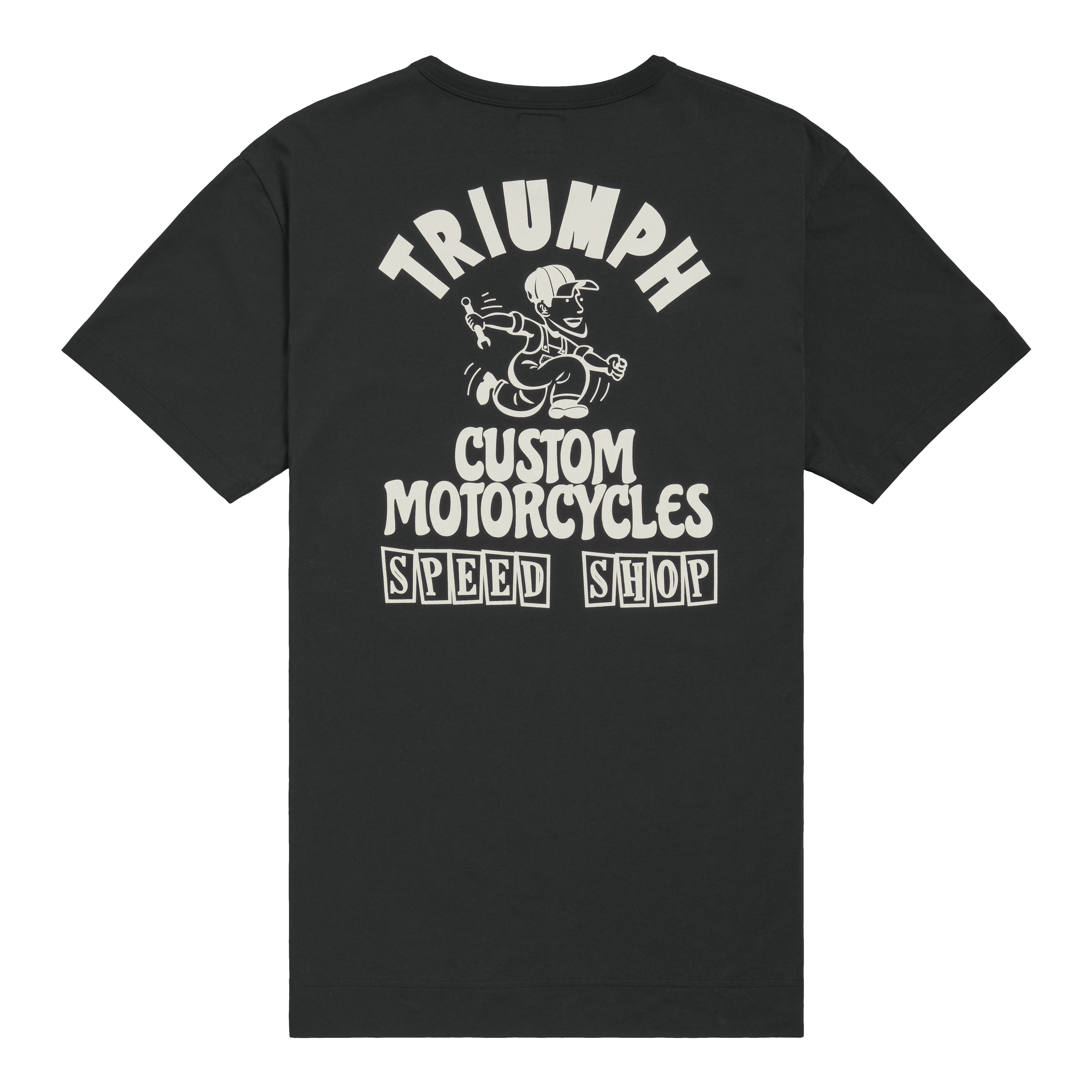 Speedy Bob Graphic Tee in Mushroom | Triumph Heritage Speedy Bob Graphic Tee in Mushroom | Triumph Heritage