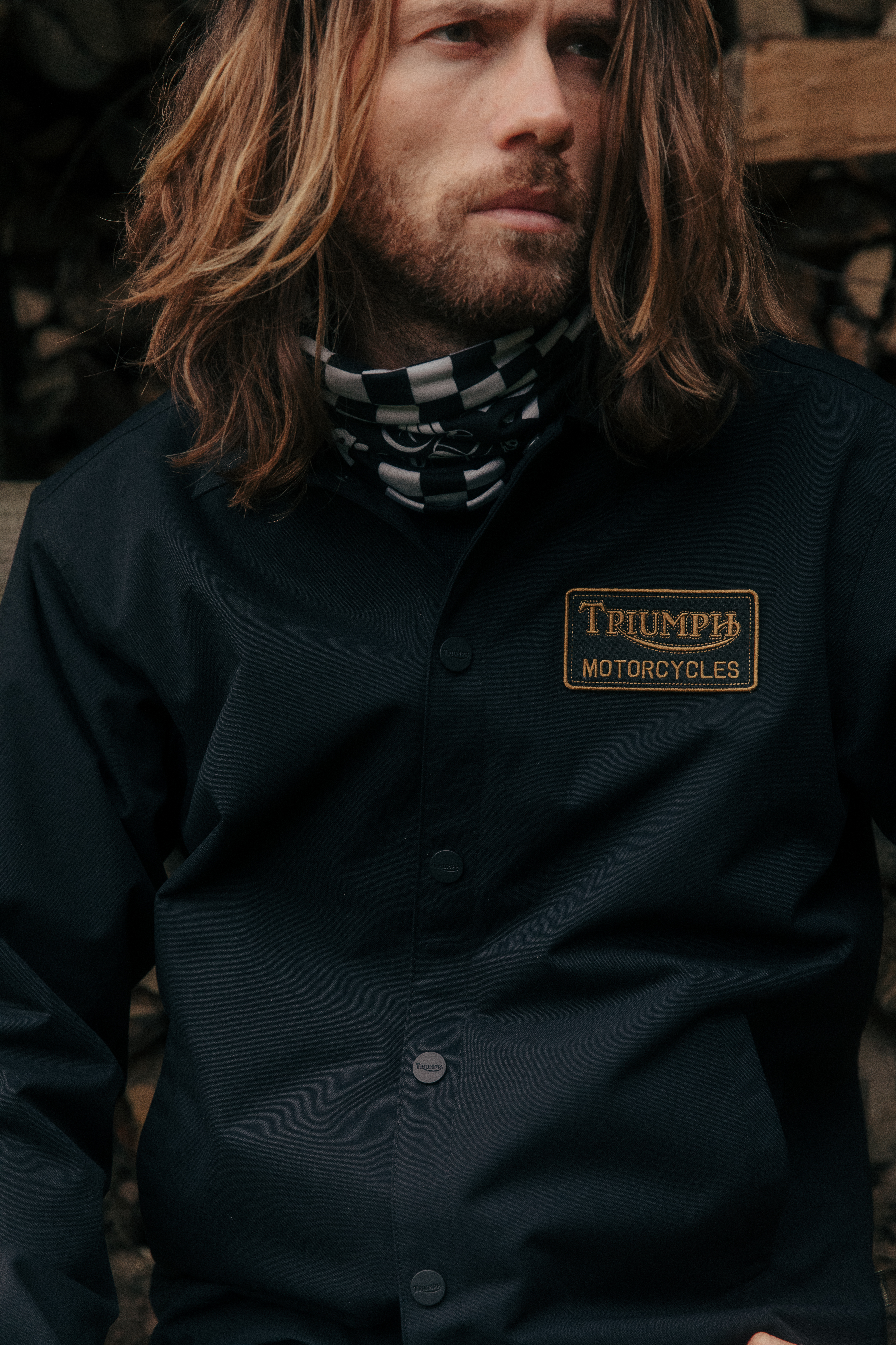 Oiley Coach Jacket in Black | Triumph Heritage Oiley Coach Jacket in Black | Triumph Heritage