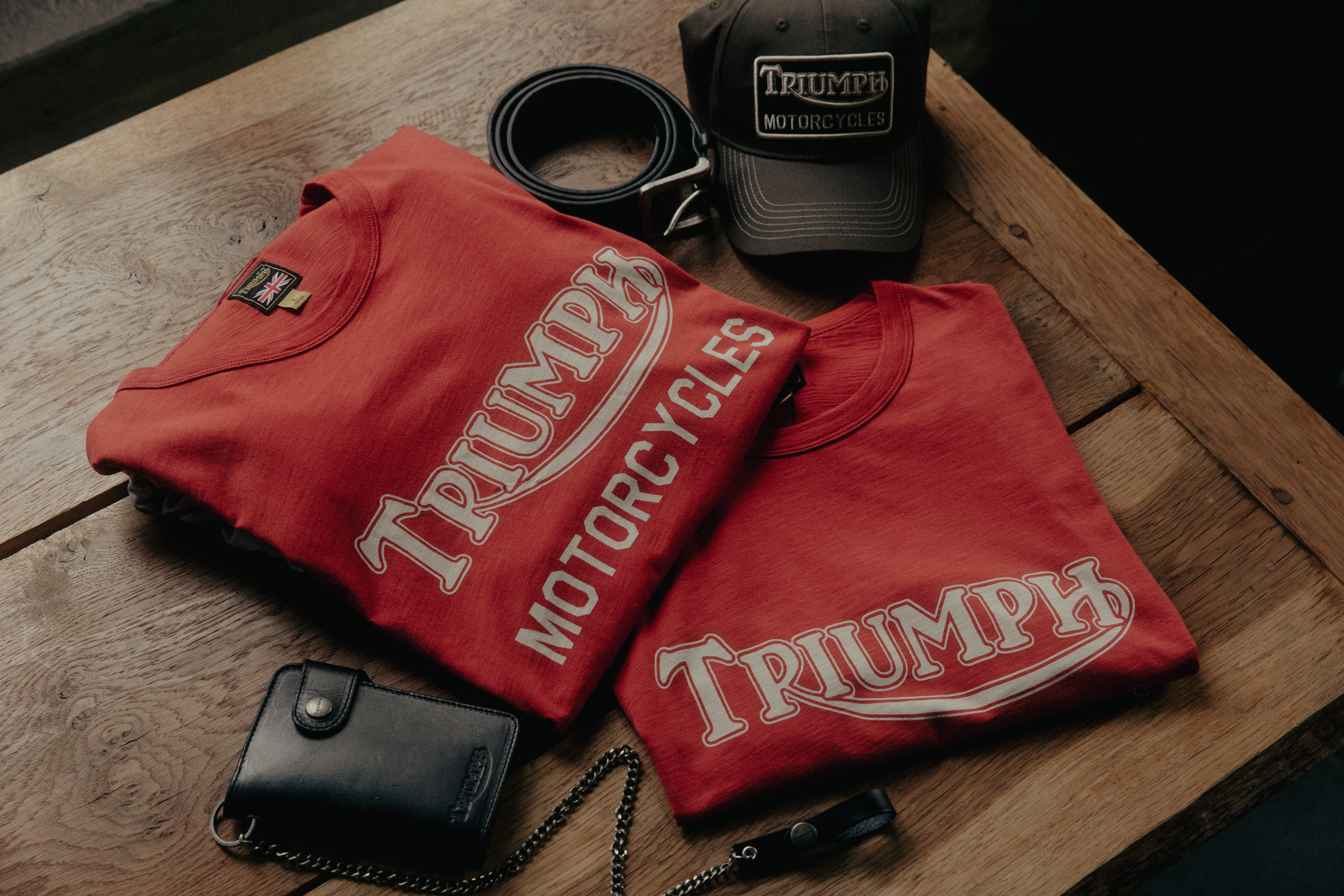Fork Seal Heritage Logo T-shirt in Teal Blue | Triumph Heritage