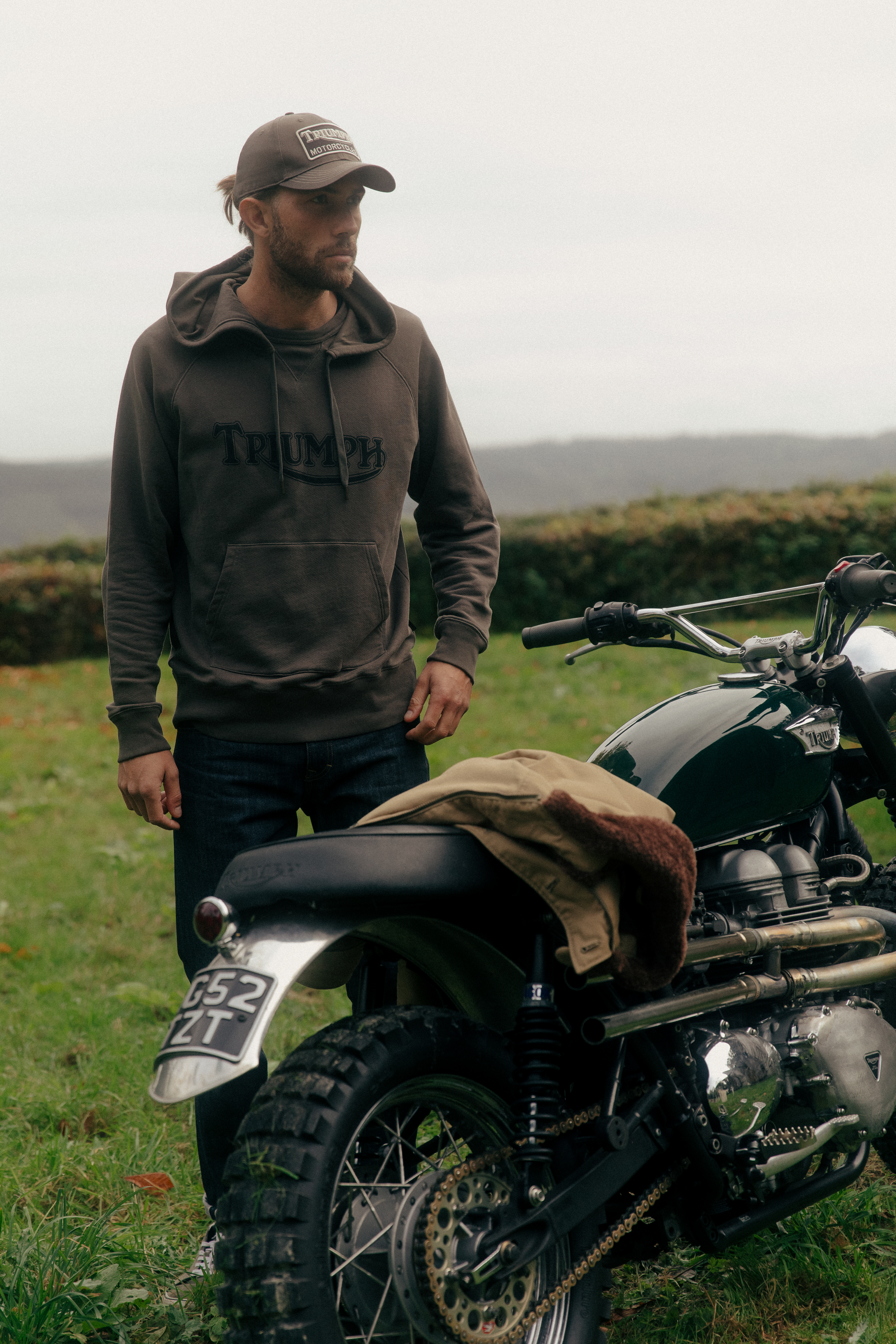 Parka Overhead Kapuzenpulli in Indigo | Triumph Lifestyle
