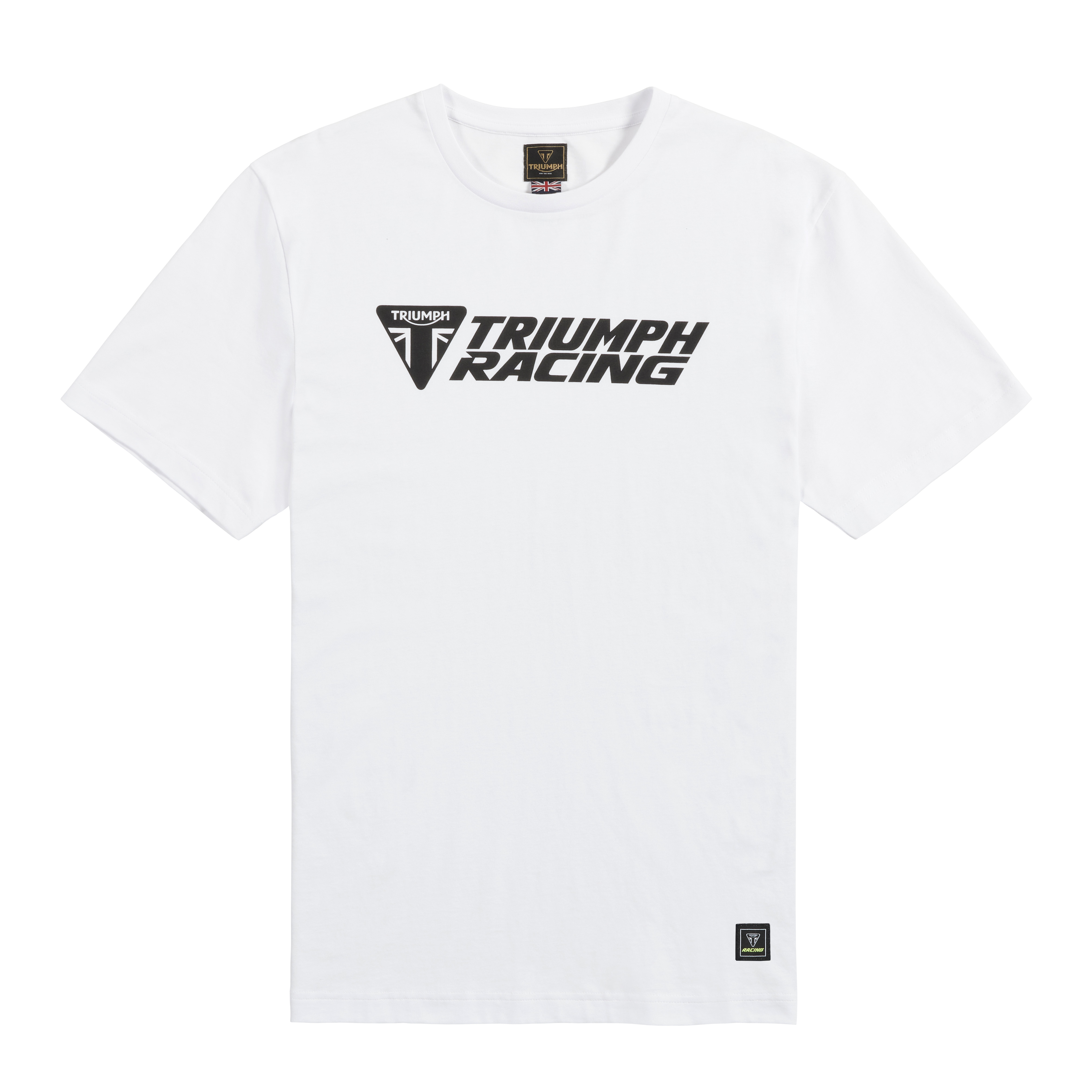 【GRAILZ】 RACING EMBLEM T-SHIRTS BLACK ★大人気 Triumph Racing Logo Tee in Black | Motorcycle Clothing