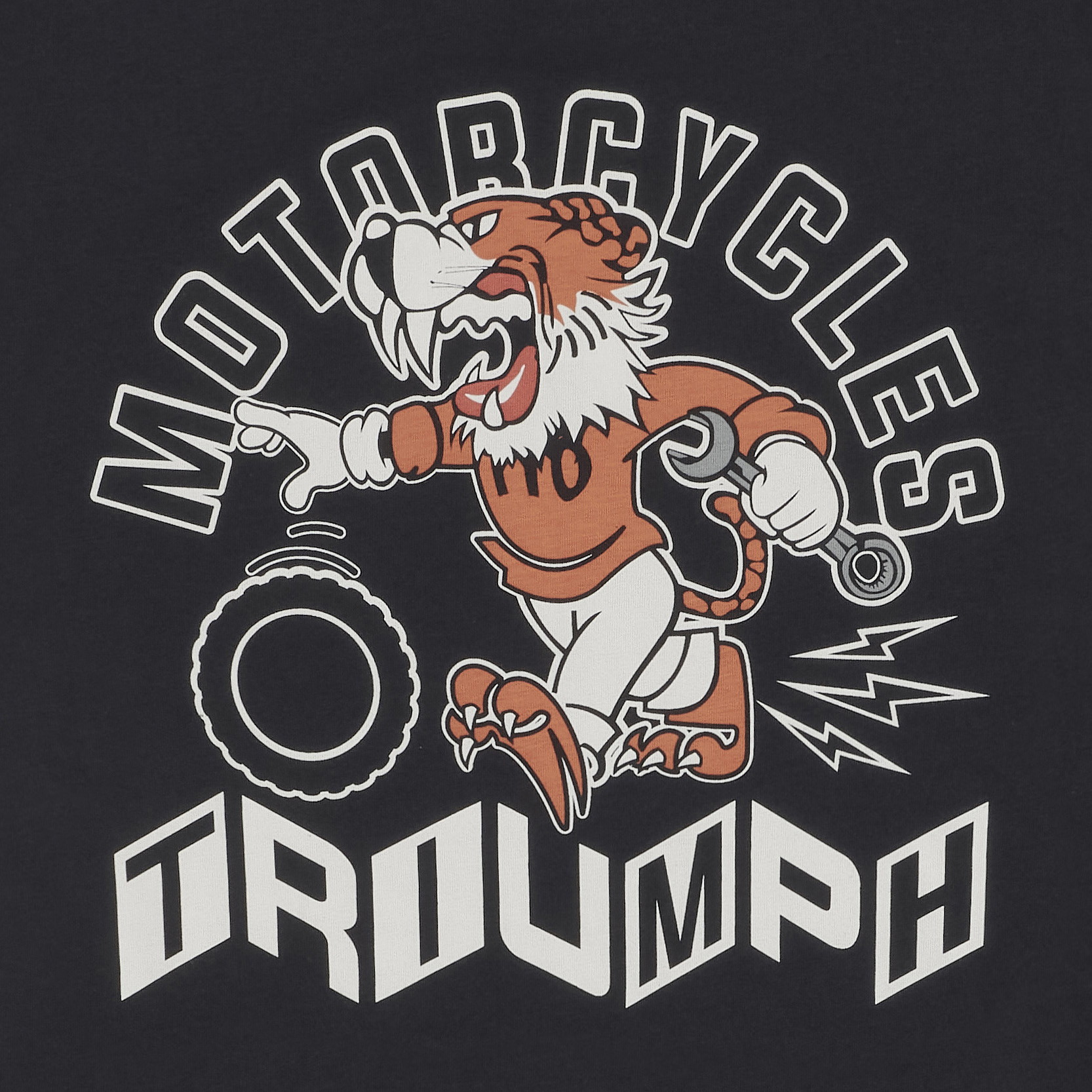 Tiger Pit Stop Graphic Tee in Black | Casual Clothing