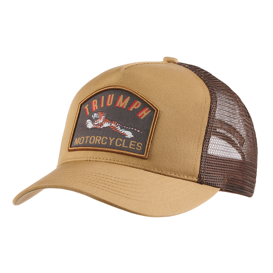 Road Runner Trucker Cap in Mushroom Triumph Heritage