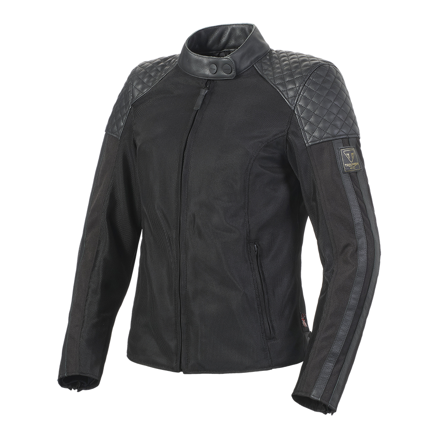 Braddan Womens Mesh 2 in Black | Motorcycle Clothing