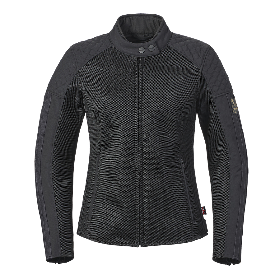 BRADDAN RETRO MESH JACKET IN BLACK (MTES2334) - Pure-Triumph