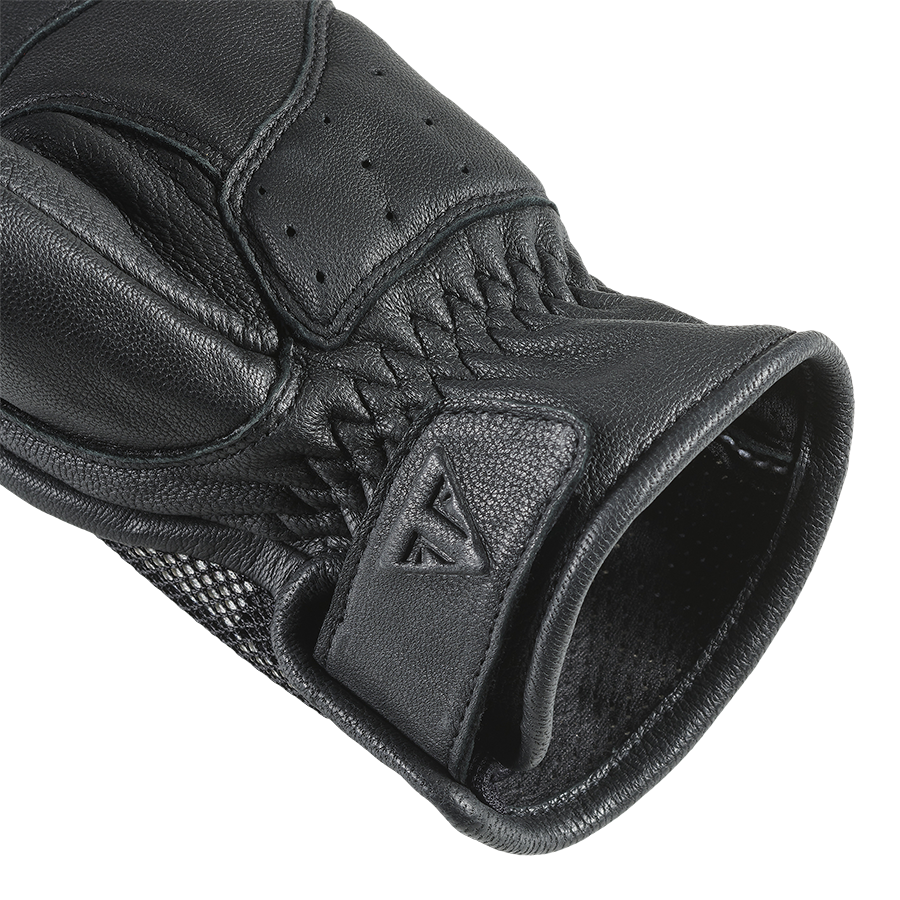 Checkerboard Mesh Gloves in Black & White | Motorcycle Clothing