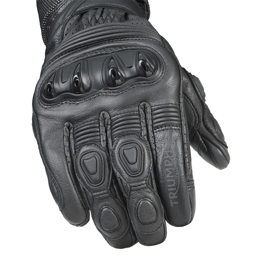 Arena Leather Gloves in Black | Motorcycle Clothing