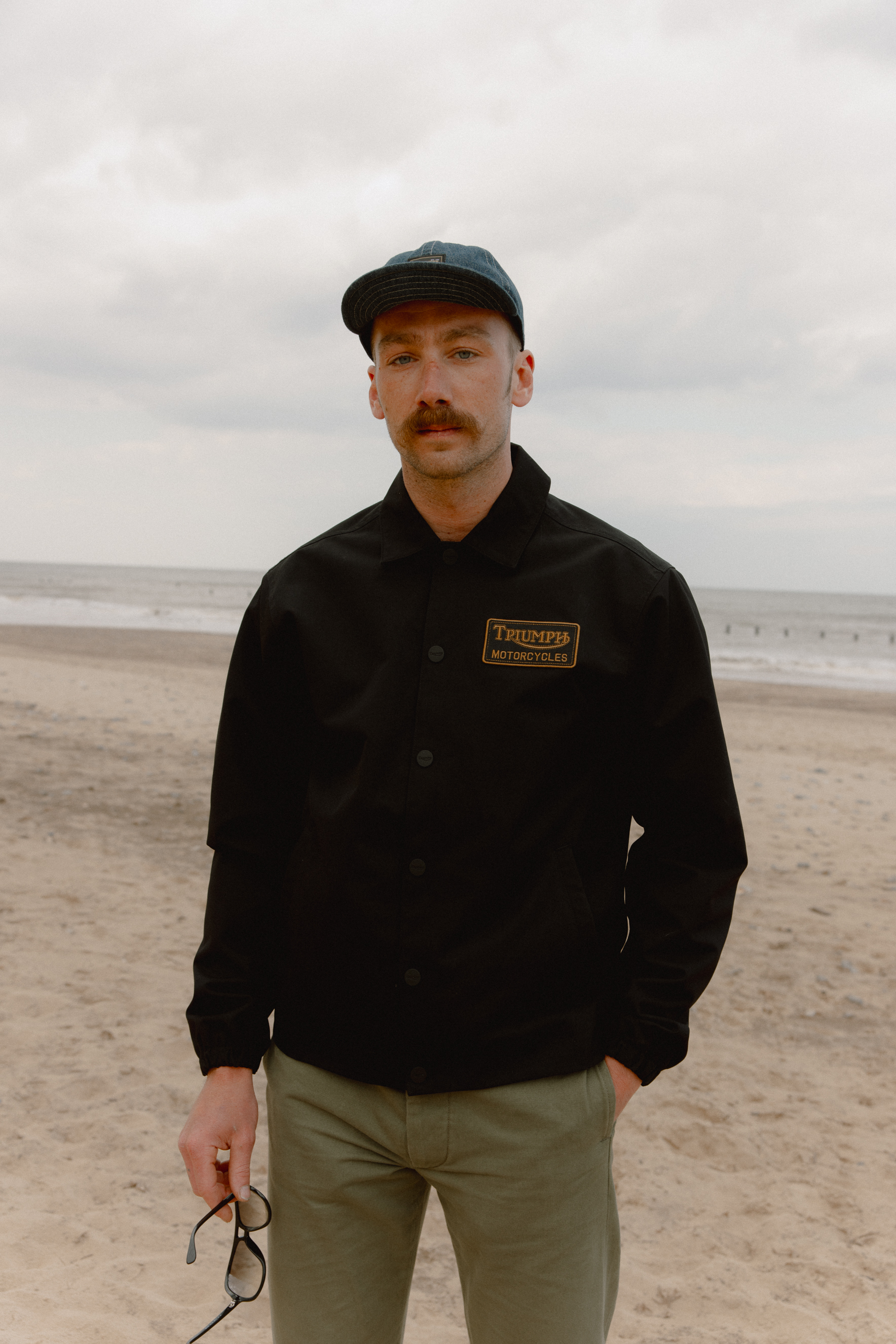 Oilys Denim Mechanics Cap | Triumph Heritage