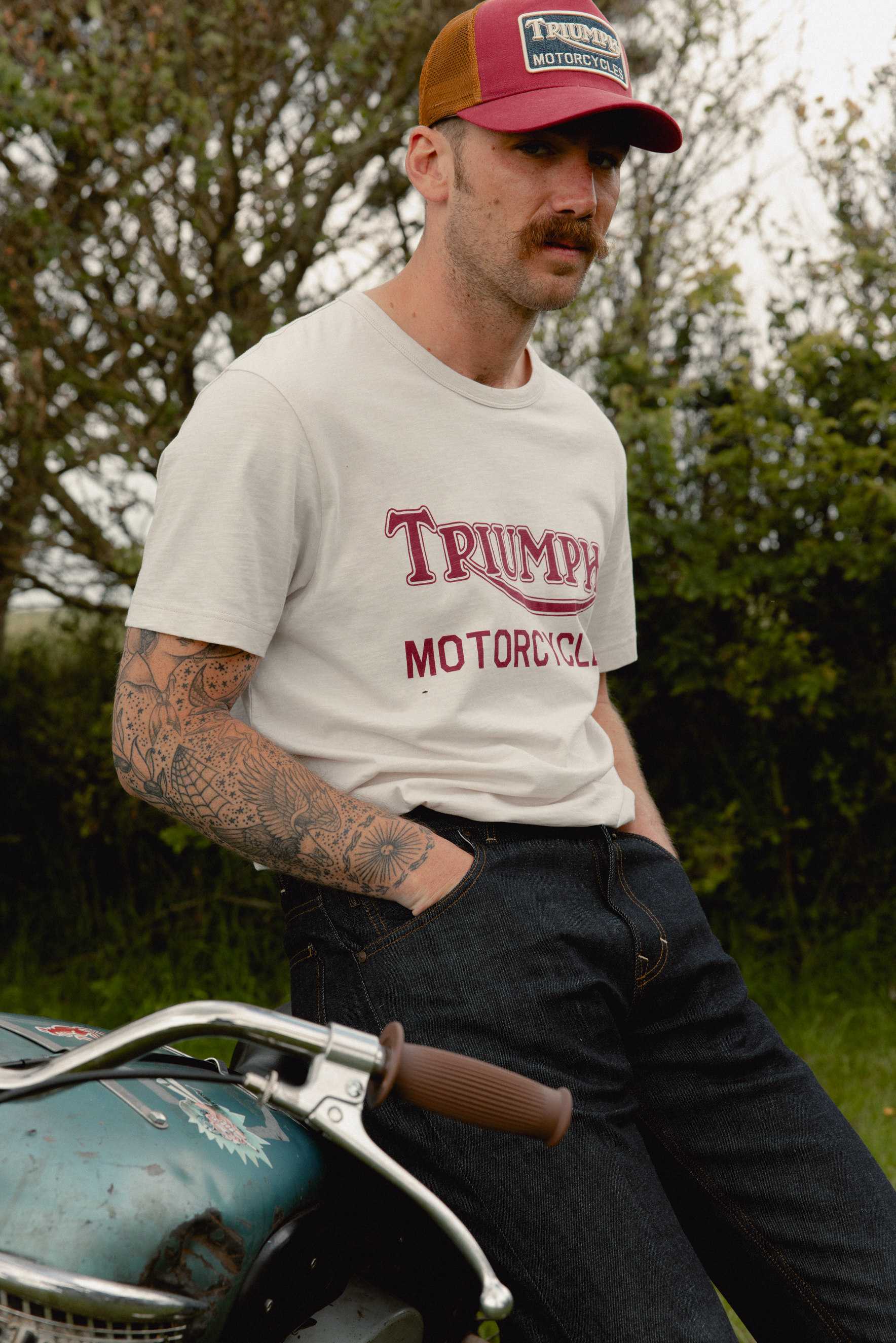 Tiger Cub Rigid Dark Blue Selvedge Jeans | Triumph Heritage Tiger Cub Rigid Dark Blue Selvedge Jeans | Triumph Heritage