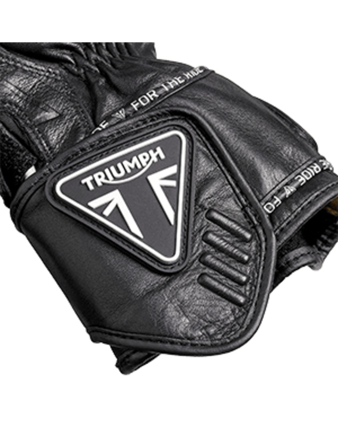 Triple Roadster Unisex Motorradhose aus Leder in Schwarz