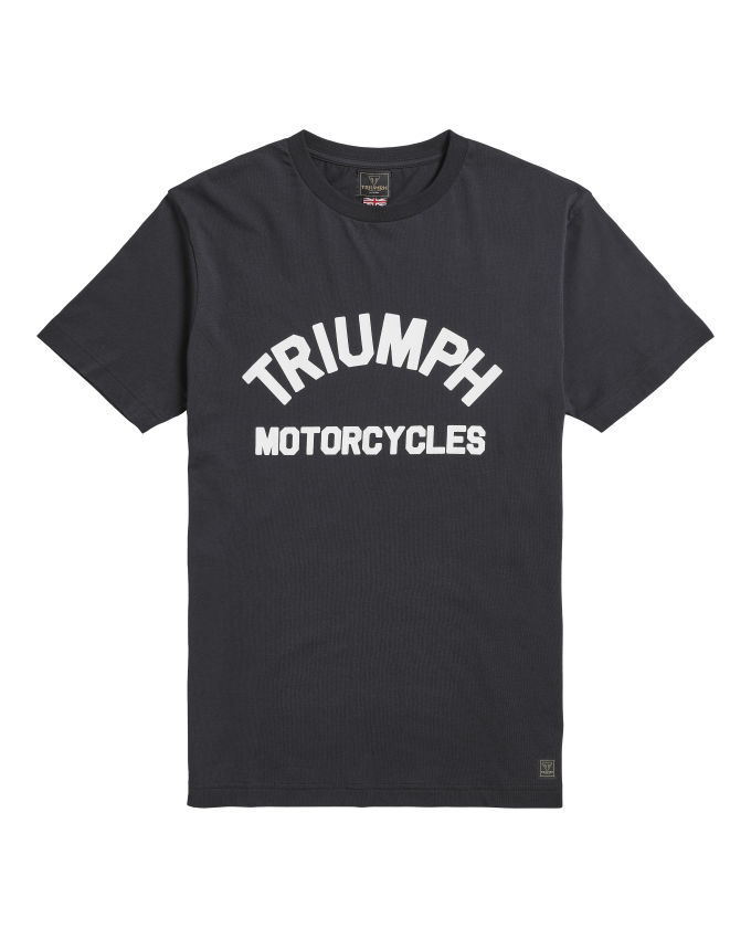 Ditchling Pocket T-Shirt Triumph Merchandising Rückenprint mit Schwarz in |Offizielles