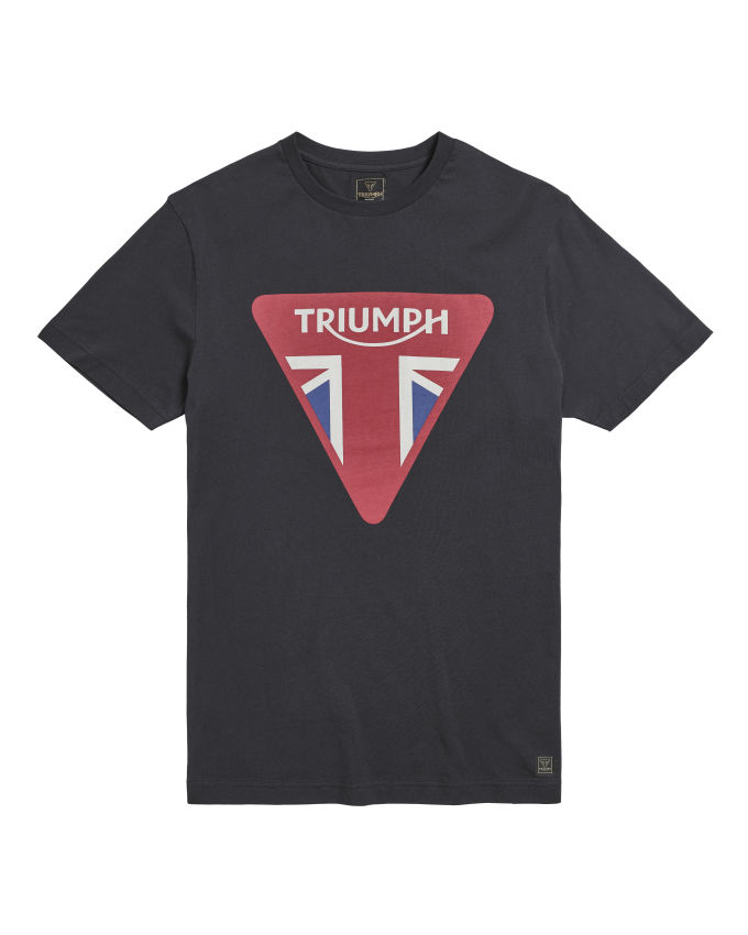 Lucky Brand, Shirts, Triumph X Lucky Brand Mens S Red Happiness Is Riding  A Triumph Graphic T Shirt