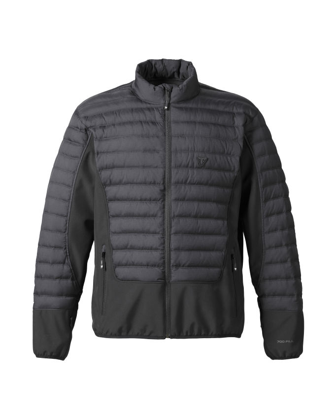 Men's Fleece Mid-Layer Black Jacket | Motorcycle Clothing