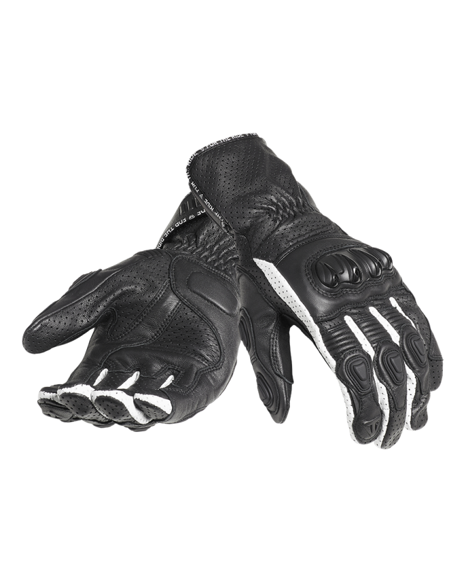 Triple Perforated Leather Gloves