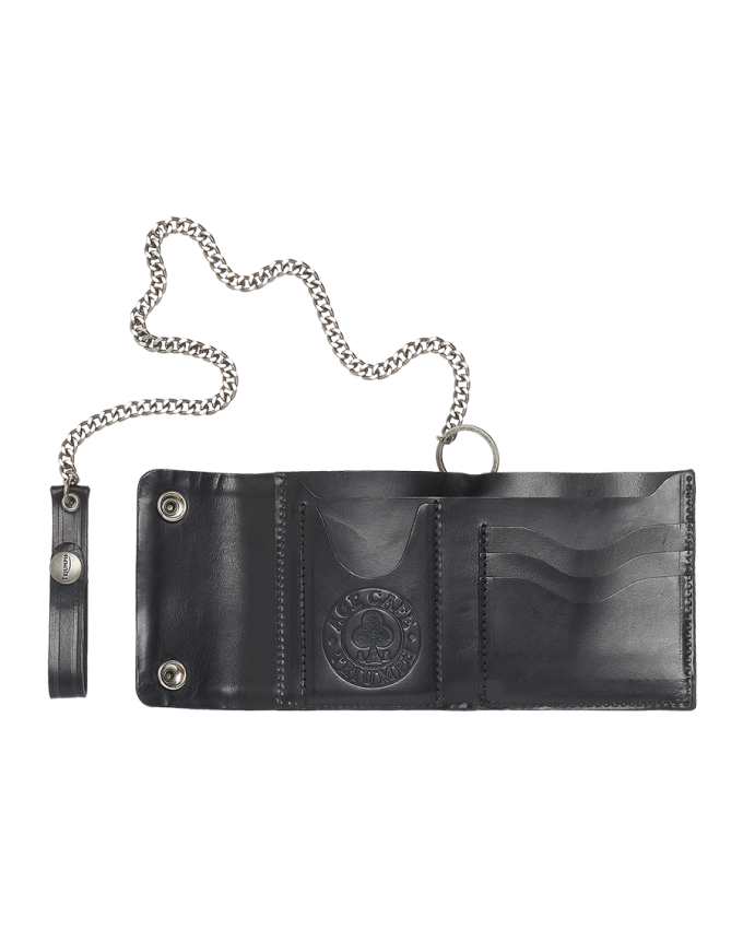 Ace Cafe Leather Wallet with Chain