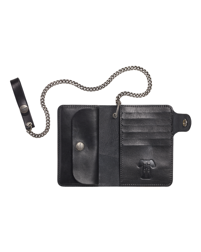 Leather Heritage Wallet With Chain