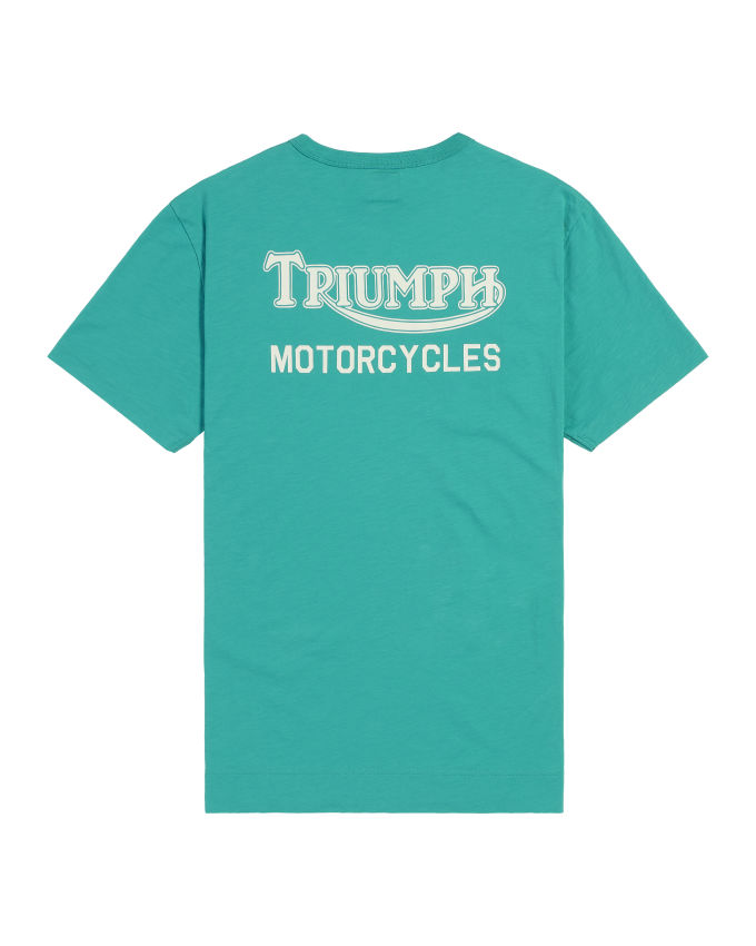 Triumph Motorcycles ‘Guts & Glory’ Medium Shirt Light Blue Newport Beach