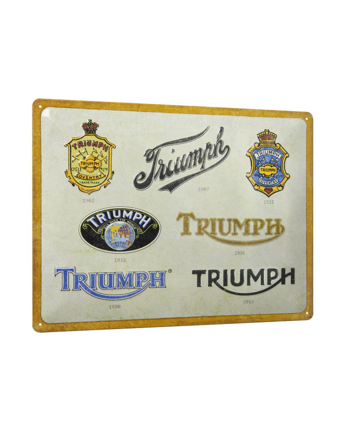 Triumph Lineage Tin Sign