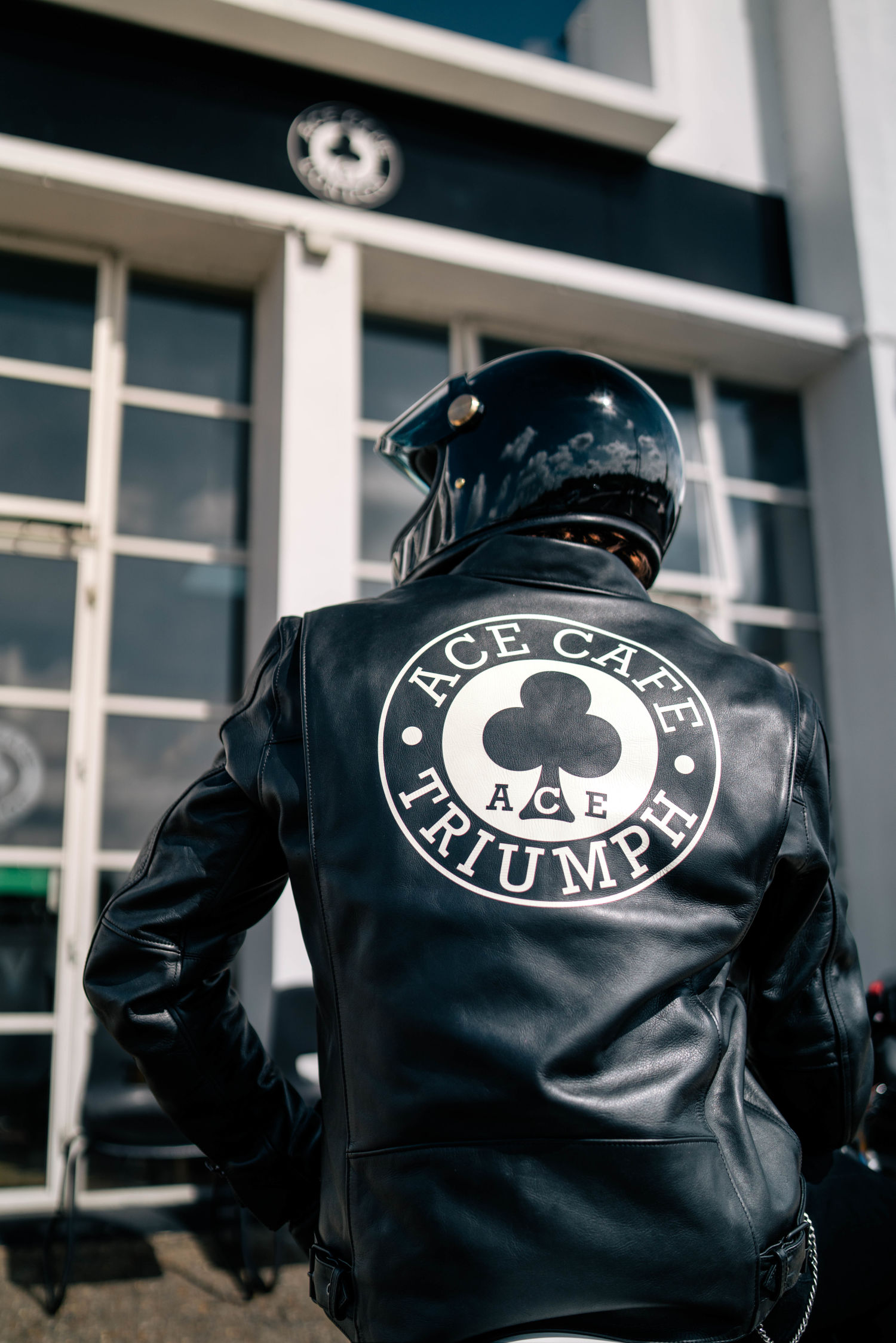 Cafe leather motorcycle jacket deals