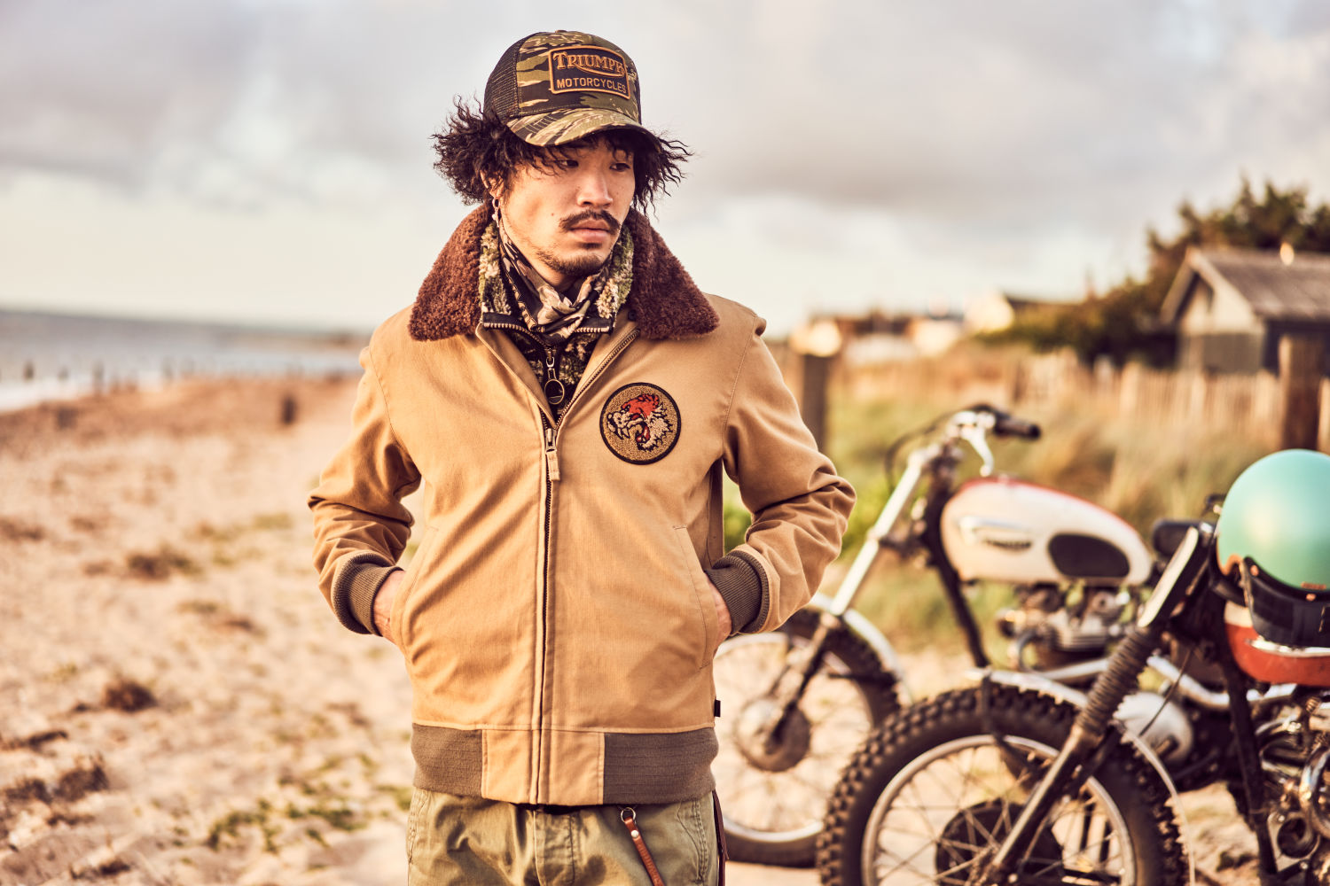 Triumph bomber jacket on sale