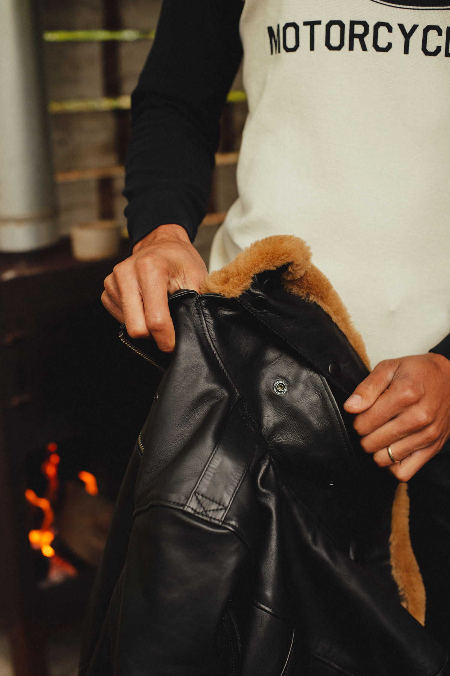 Rexford Black Leather Jacket
