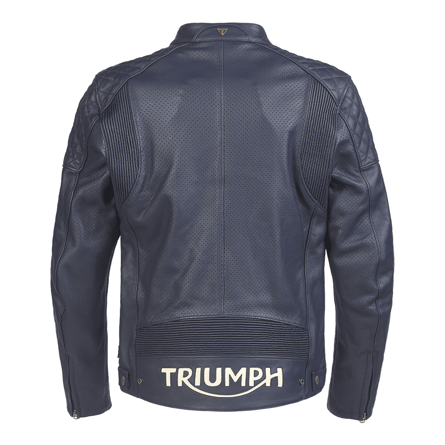 TRIUMPH BRADDAN JACKET RACING サイズM Men's Braddan Air Race Jacket in Blue | Motorcycle Clothing
