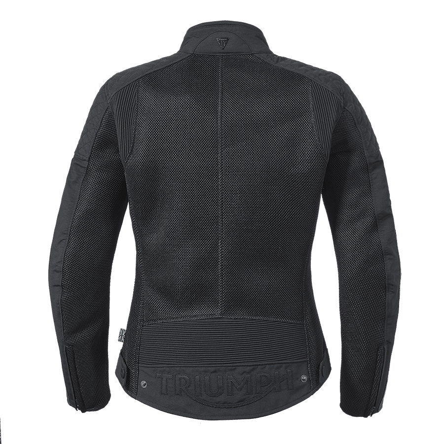 Braddan Womens Retro Mesh Jacket in Black | Motorcycle Clothing