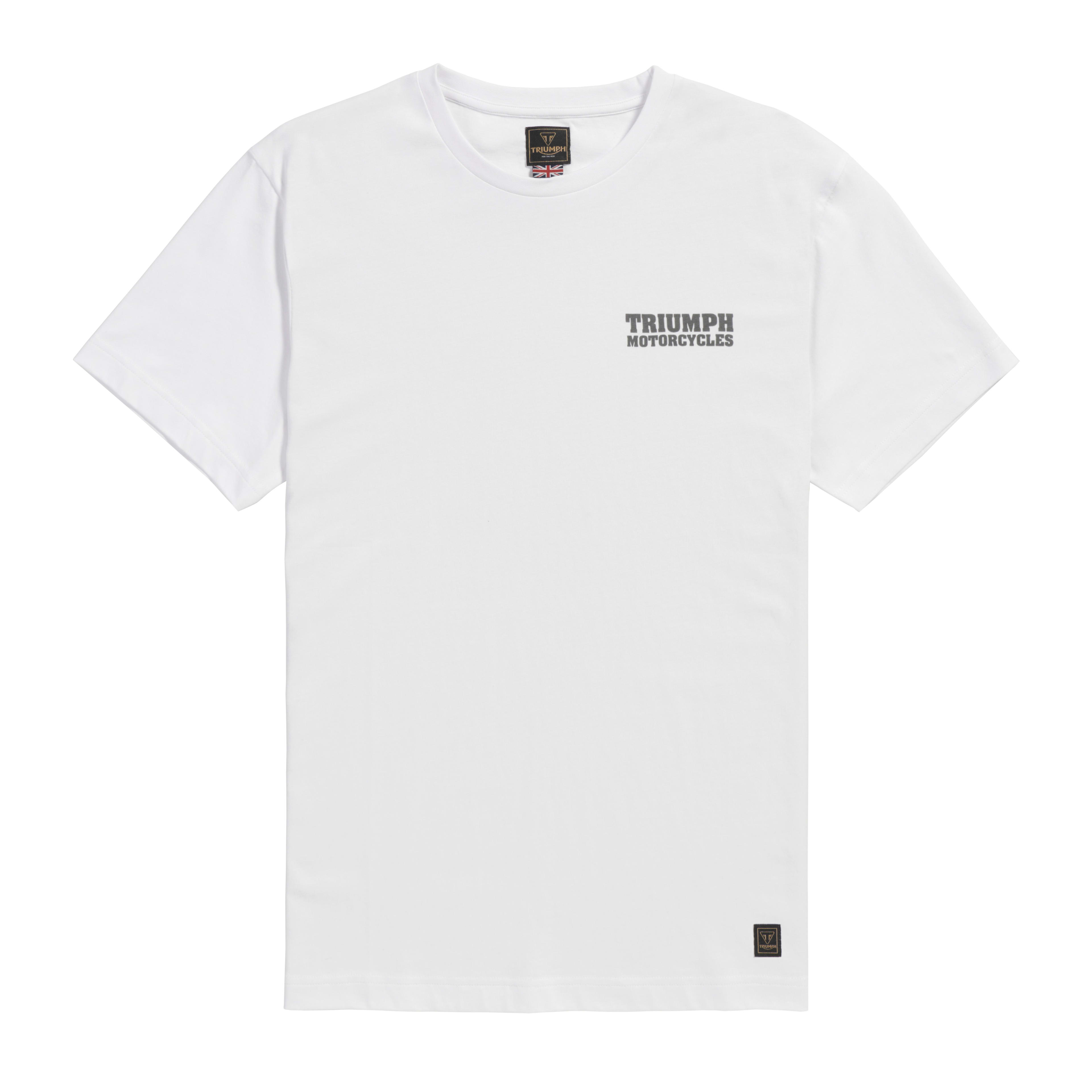 トップス OPTICALSTAR MOTO 2 TEE (White) Moto Tee in White | Casual Clothing