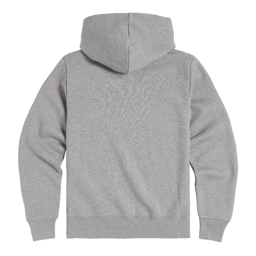 Carrick Arched Lettering Logo Hoodie in Grey |Casual Clothing