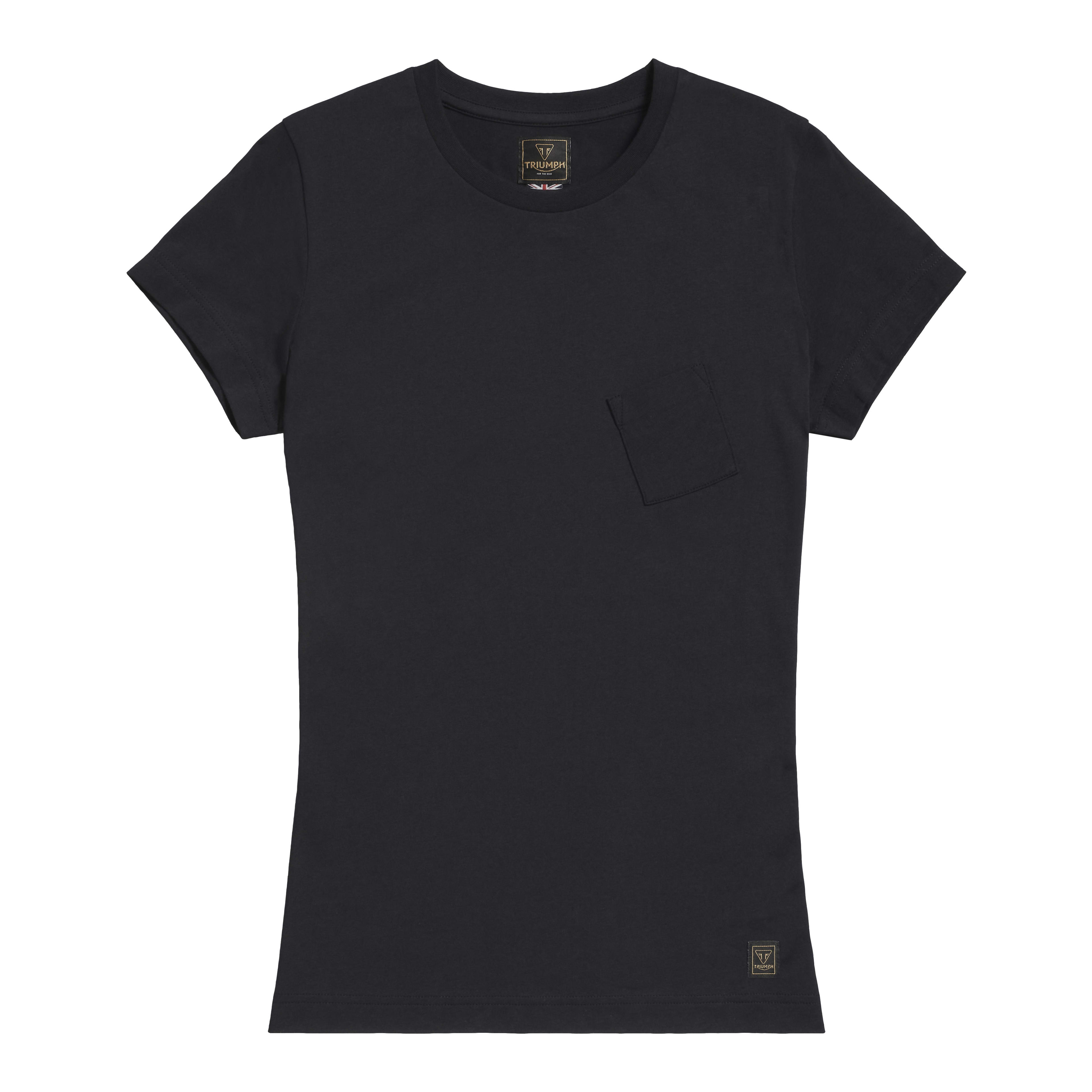 Sydney Women's Pocket Checkerboard Tee in Black | Casual Clothing