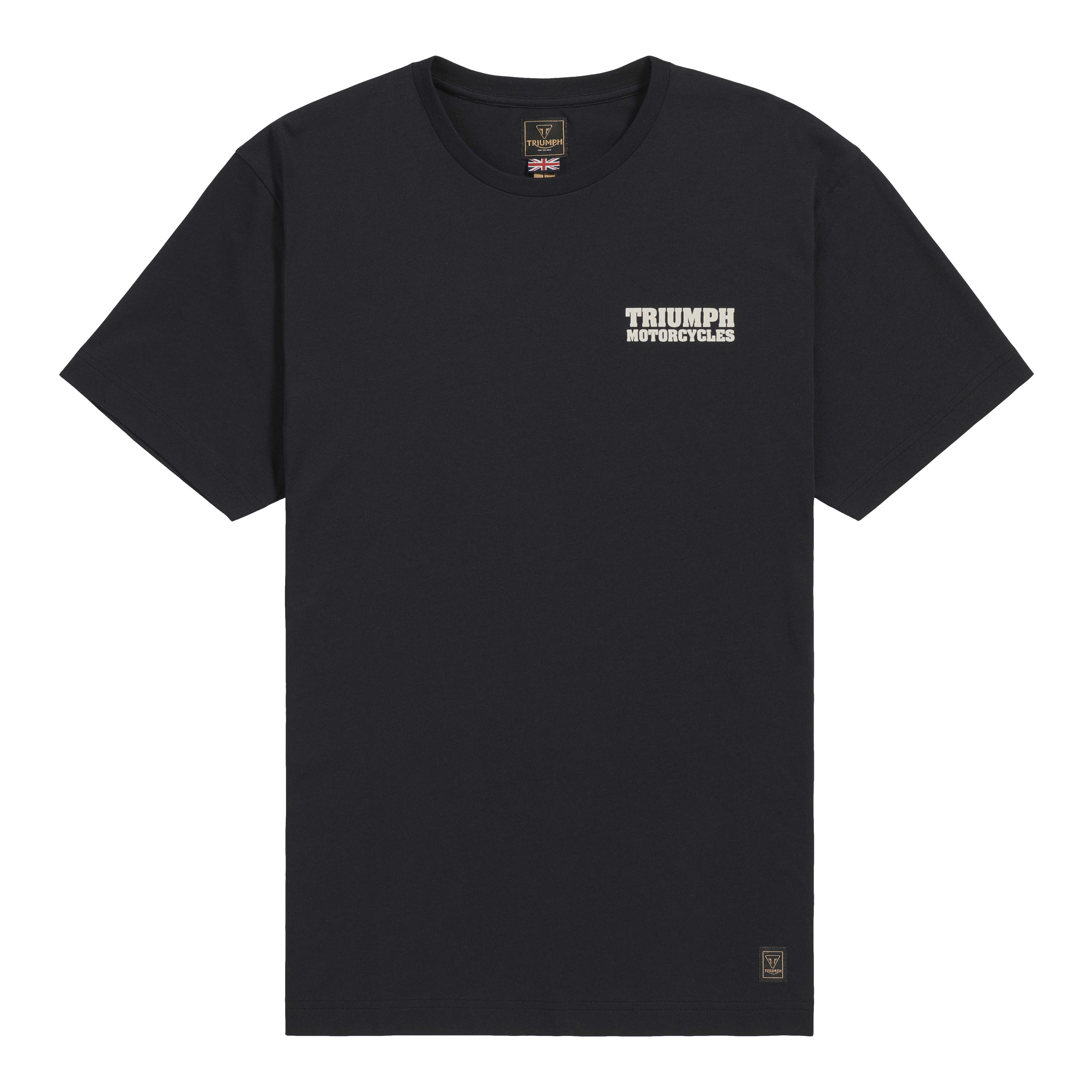 TRIUMPH MOTORCYCLES Tシャツ Mサイズ Moto Tee in Black | Casual Clothing