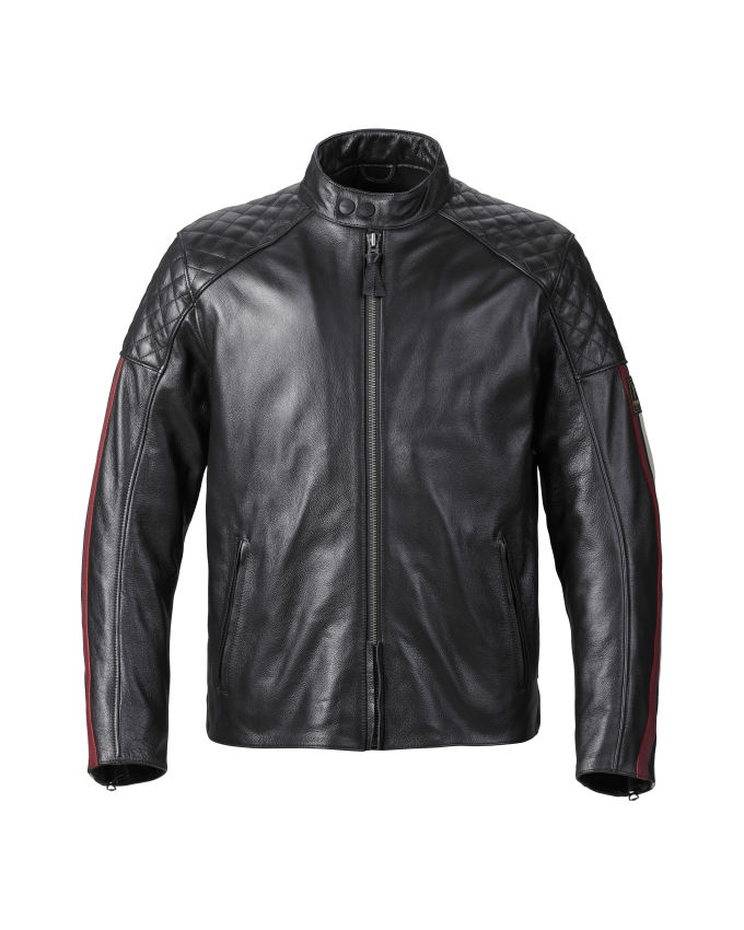 Blouson noir et rouge homme Braddan Sport Vetements de moto